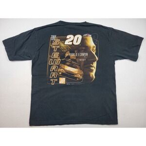Vintage Y2K Tony Stewart Home Depot Racing #20 NASCAR Shirt Double-sided XL